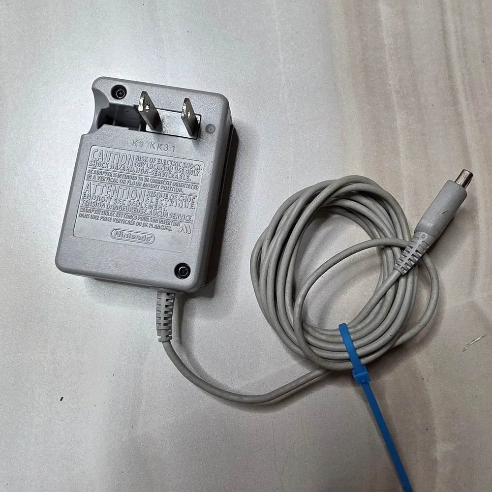 Nintendo AC Adapter WAP-002 USA Grey Wall Charger for 3DS 2DS DSi XL Systems W4